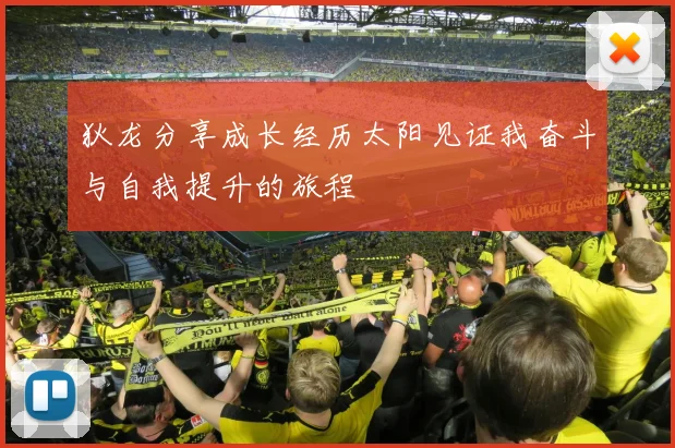 狄龙分享成长经历太阳见证我奋斗与自我提升的旅程